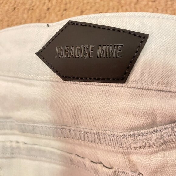 Aritzia Paradise Mine Bleached Denim Low-Rise Cutoff Shorts - US 28 - Picture 13 of 15